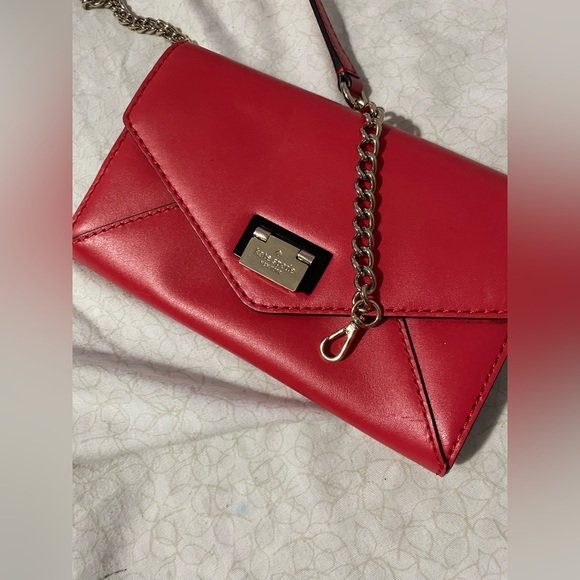 Kate spade - wallet crossbody in red leather. - Picture 11 of 11